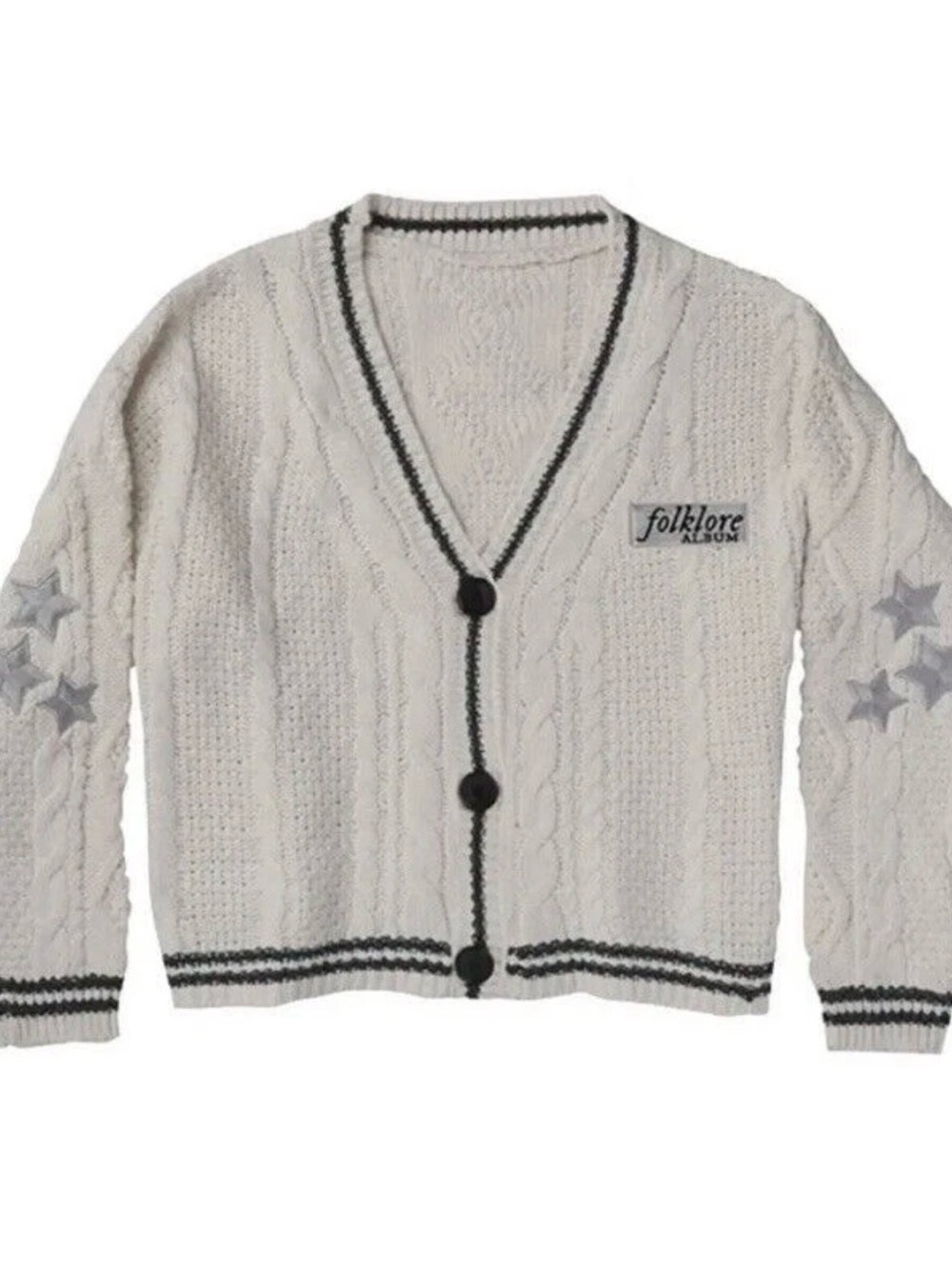 Taylor Swift Folklore Album Cardigan Sweater XL/2XL